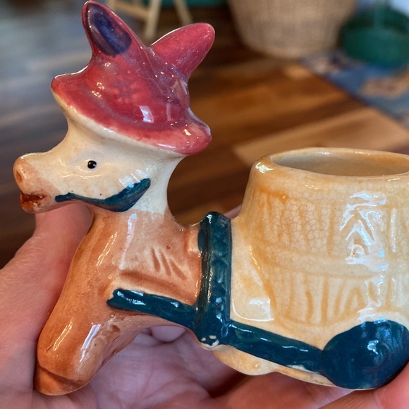 Small vintage donkey toothpick holder - Picture 8 of 9